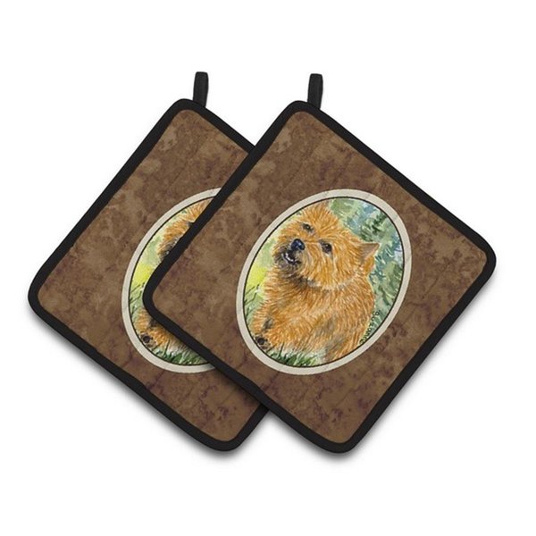 Carolines Treasures Norwich Terrier Pair of Pot Holders, 7.5 x 3 x 7.5 in. SS8878PTHD